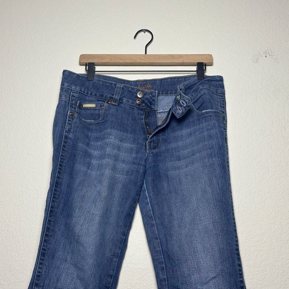 Y2K Southpole Flared Womens 13 Jeans Denim Bootcut Fit Light Blue Wash Western - Picture 16 of 16